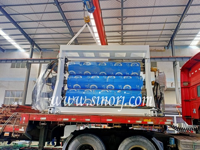 2300mmpp片材生產(chǎn)線(xiàn)工廠內(nèi)發(fā)貨威海